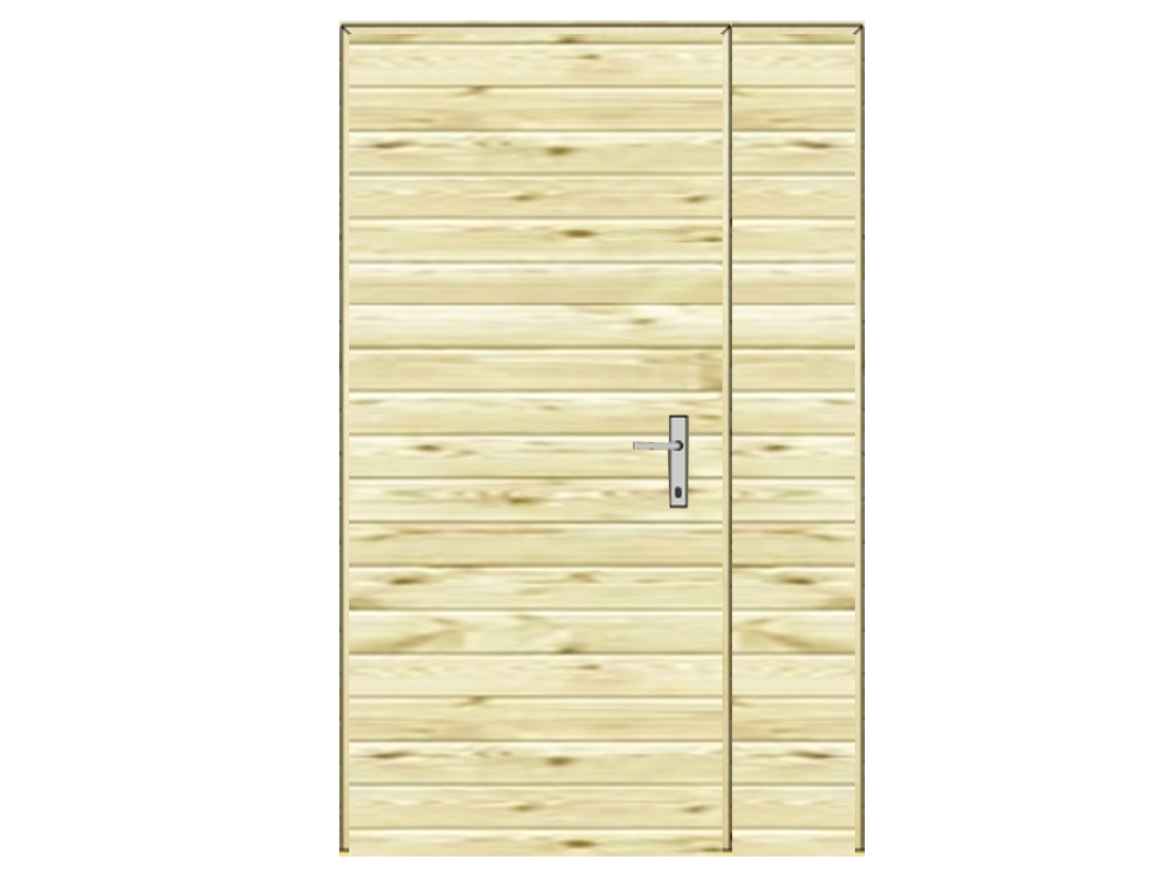 Doplněk Bohemit Avenir teak 2 x 3 m - dvoukřídlé dveře