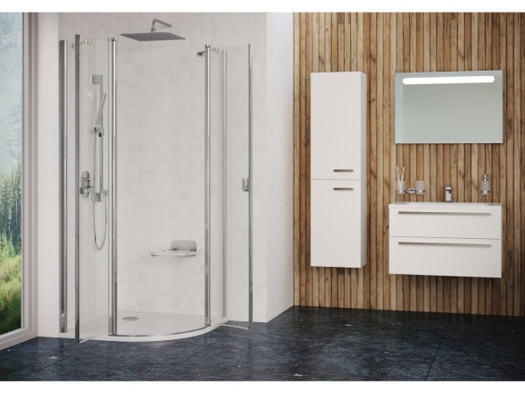 Ravak CSKK4 90x90, satin+transparent