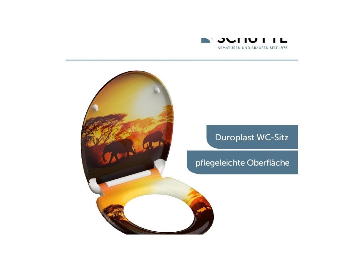 WC sedátka, záchodová prkna Schütte AFRICA | Duroplast, Soft Close