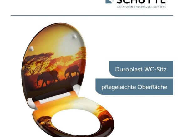 WC sedátka, záchodová prkna Schütte AFRICA | Duroplast, Soft Close