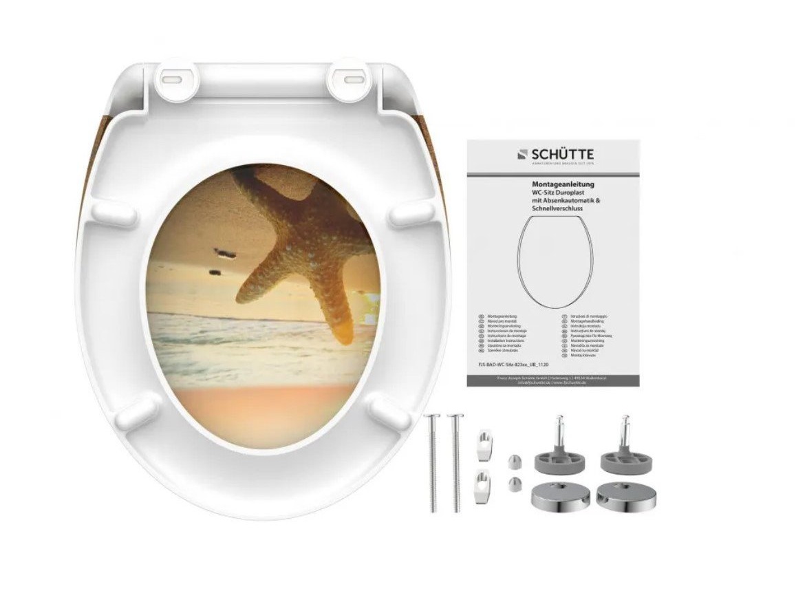 WC sedátka, záchodová prkna Schütte SEA STAR | Duroplast, Soft Close