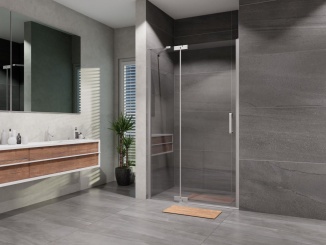 Sprchové dveře – Lansanit Sprchové dveře Brix 1400 mm, sklo čiré, profil chrom, levé provedení, H2Y-14L