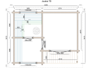 Sauna Tuindeco Juuka 70