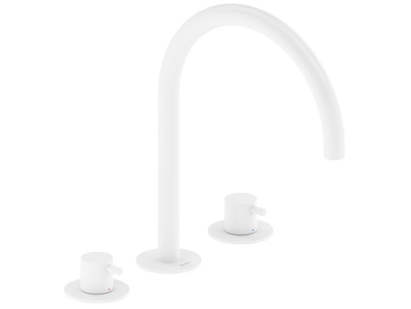 Ravak ES 018.60RGB Umyvadlová stojánková 3-otvorová baterie 270 mm bez výpusti, růžové zlato kartáčované