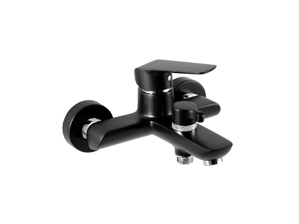 Novaservis Vanová baterie Nobless Tina 150 mm, černá/mat, nástěnná, bez příslušenství,  38020/1,5