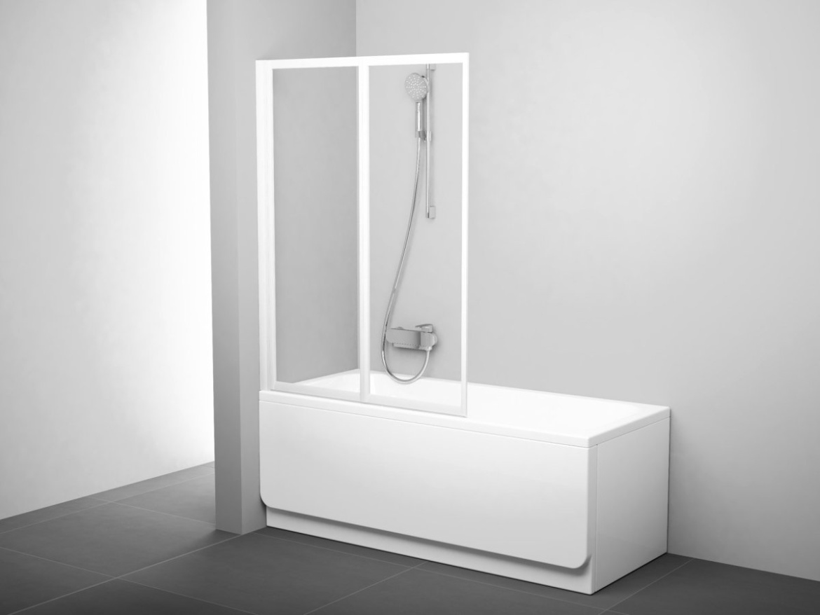 Ravak VS2 105, biela+transparent