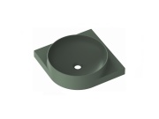 Ravak Umyvadlo Yard 45 C, s otvorem pro baterii, bez přepadu, Grey Green