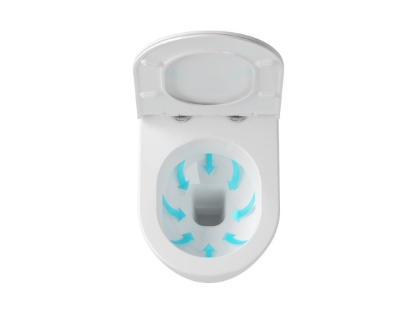 Ravak WC Uni Chrome Rim, závesné, biela