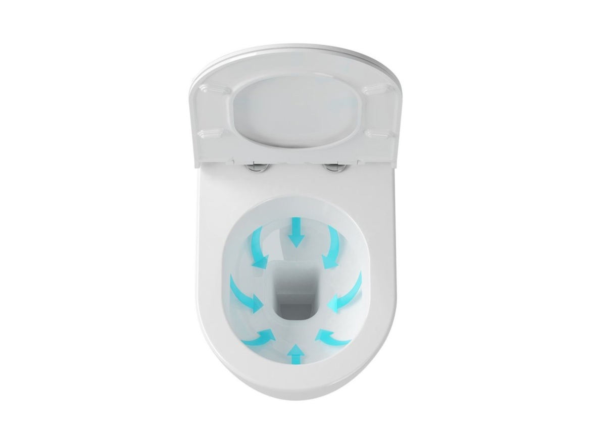 Ravak WC Uni Chrome Rim, závěsný, bílá