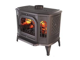 Kúrenie a ohrev vody –  Kawmet Litinová krbová kamna P7 LB s varnými plotnami - 10,5 kW ECO + příslušenství