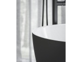 Ravak Vana Freedom O Tec 170x77 volně stojící, Alabaster Pink/bílá, krytka odtoku bílá/černá/chrom
