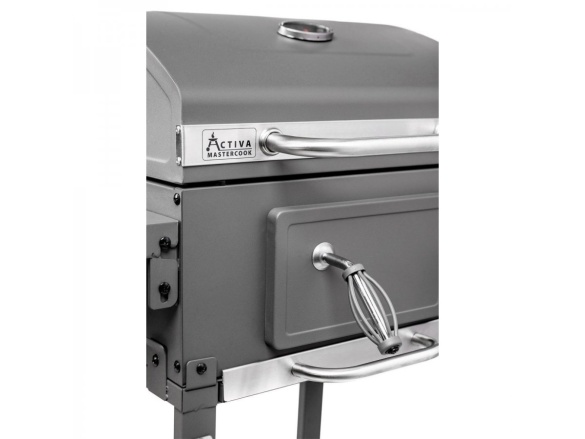 Faszén grill öntöttvas ráccsal Activa Angular smart