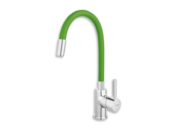 Novaservis Dřezová baterie Ferro, zelená-chrom, stojánková,  70710,0Z