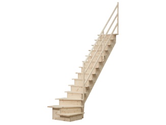 Schody Scobax –  Schodiště Spin 80 x 300 cm pravé BDX00528