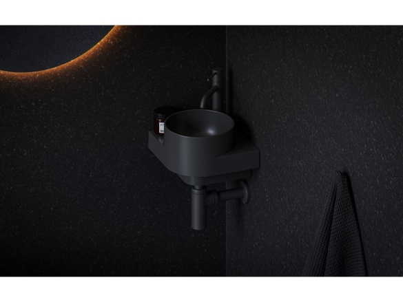 Ravak ES 012.21BLM Umyvadlová stojánková baterie BeCool 190 mm bez výpusti, Black Matt