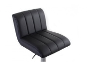 G21 Barová židle  Malea koženková, prošívaná black