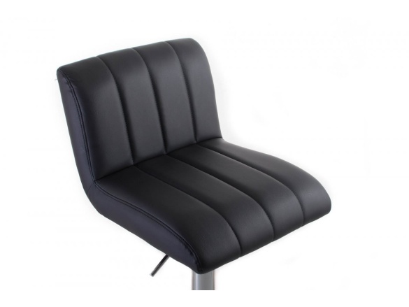 G21 Barová židle  Malea koženková, prošívaná black