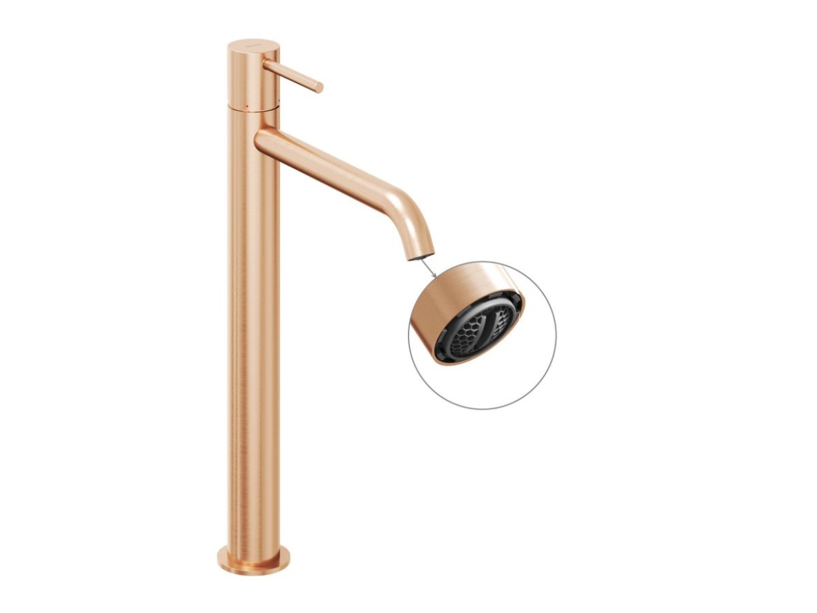 Ravak ES 015.60GLB Umývadlová batéria 340 mm bez odtokovej armatúry, zlato kefované