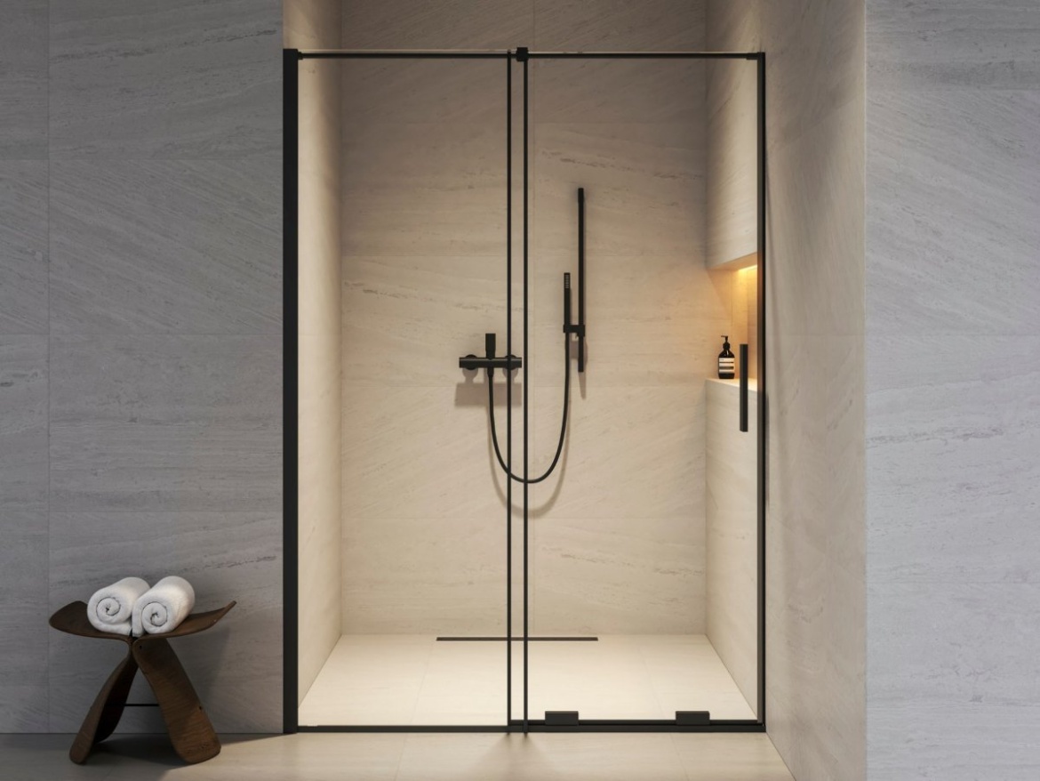 Ravak RODP2 110, černá+transparent