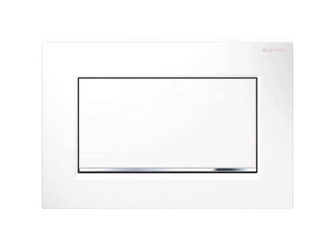 Geberit Deska ovládací GEBERIT SIGMA 30 bílá/chrom lesk Start/Stop, 115.893.KJ.1