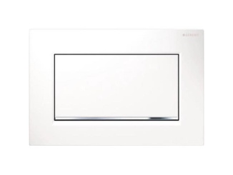 WC, bidety a pisoáre –  Geberit Deska ovládací GEBERIT SIGMA 30 bílá/chrom lesk Start/Stop, 115.893.KJ.1