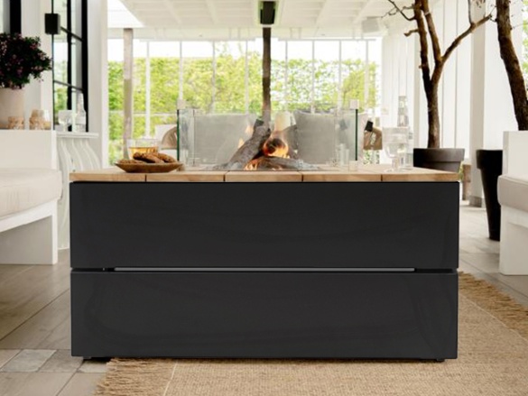Stôl s plynovým ohniskom COSI Cosipure 100 Wood