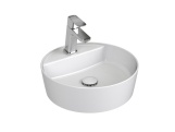Ravak Umyvadlo Uni Slim F 40, s otvorem pro baterii, bez přepadu, bílá