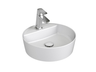 Sanitární keramika –  Ravak Umyvadlo Uni Slim F 40, s otvorem pro baterii, bez přepadu, bílá