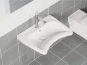 Ravak SF 014.00CR Umyvadlová stojánková baterie 230 mm, bez výpusti, chrom