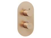 Ravak ES 063.20GB.O2.RB07C Termostatická podomietková batéria 2-cestná pre R-box, Graphite Brushed