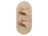 Ravak ES 063.60RGB.O2.RB07C Termostatická podomítková baterie 2-cestná bez tělesa, Rose Gold Brushed