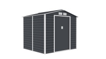 Plechový zahradní domek G21 GAH 407 - 213 x 191 cm, antracitový