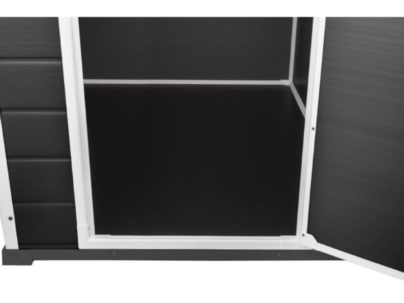 Keter Zahradní domek Keter Essential Shed 6x4 - 112 × 184 × 195 cm - tmavě šedý/bílý
