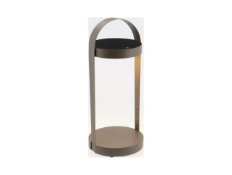 Tűztér –  COSI Stolní lampa Cosilura, hnědá espresso