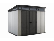 Plastový zahradní domek Keter Zahradní domek  Artisan 9x7 grafitový/šedý, s podlahou
