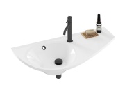 Ravak Umyvadlo Avocado 85 L, s otvorem pro baterii, s přepadem