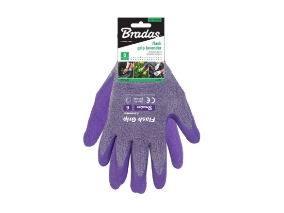 Bradas Ochranné rukavice Bradas FLASH GRIP LAVENDER, latex, vel. 6