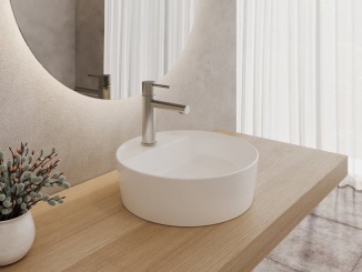 Sanitární keramika –  Ravak Umyvadlo Uni Slim F 40, s otvorem pro baterii, bez přepadu, bílá