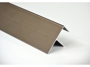 Počáteční a koncový okopový hliníkový profil Elox Deceuninck Elox F 40/57 mm