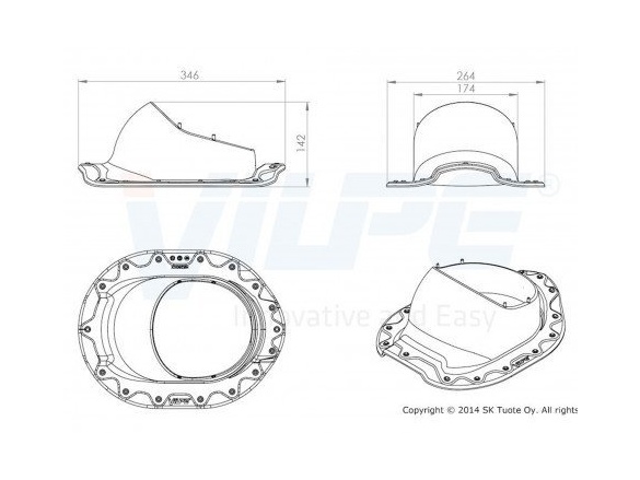 Vilpe Průchodový prvek Aalto