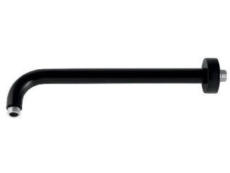 Csaptelepek –  Novaservis Rameno pevné sprchy 35 cm, 1/2", černé,  RAM350,5