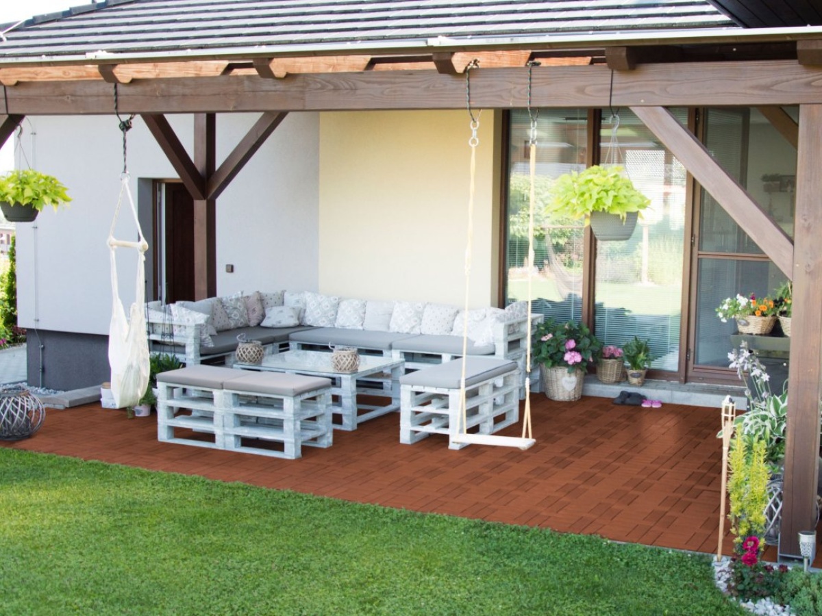 G21 WPC dlaždice  Palmyra, Třešeň, balení 1 m2