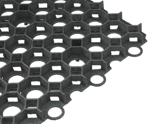 Zatrávňovacia dlažba Gutta –  Rasenwabe čierna 56 x 38 x 5,4 cm