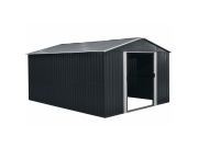 Zahradní domek kovový 3 x 3,7 m se sedlovou střechou antracit Riwall PRO RMSA 12x10 Anthracite