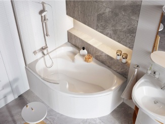 Koupelna a WC –  Ravak Vana Rosa I 140x105 P