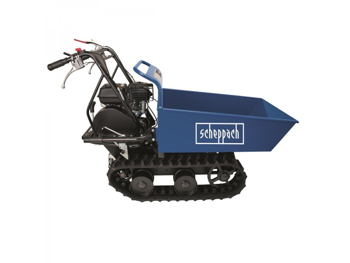 Pásový přepravník 400 kg s mechanickým sklápěním korby Scheppach DP 4500