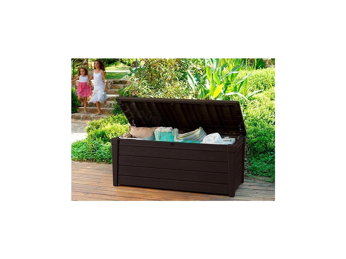 Keter Keter Brightwood - zahradní box 455 L - 145 x 70 x 60,5 cm - hnědý