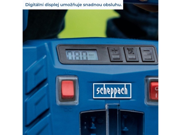 Bezolejový mobilní kompresor 8 bar na 12 V/230 V Scheppach Air Force 5