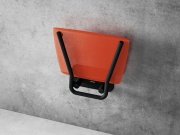 Ravak Sedadlo Ovo B II, orange/čierna