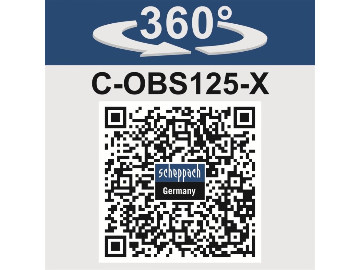 20 V IXES aku excentrická bruska (bez baterie a nabíječky) Scheppach C-OBS125-X